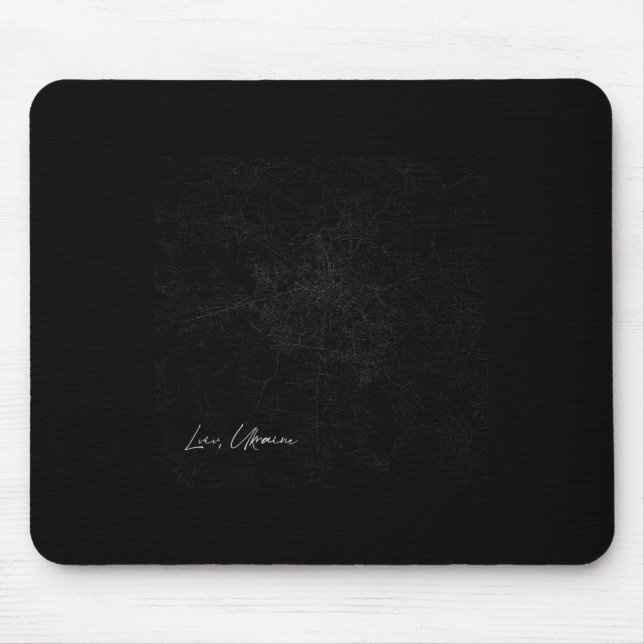 Map Of Lviv  Mouse Mat (Front)
