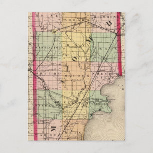 Map of Macomb County, Michigan Postcard