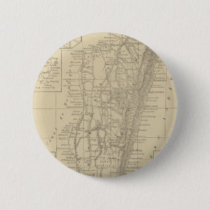 Map of Madagascar 6 Cm Round Badge
