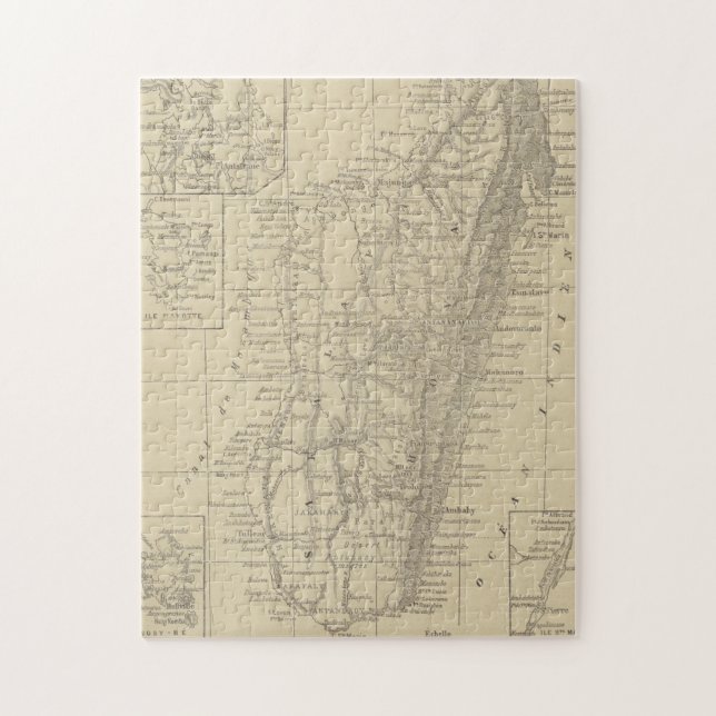 Map of Madagascar Jigsaw Puzzle (Vertical)