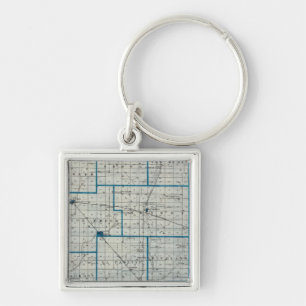 Map of Madison County Key Ring