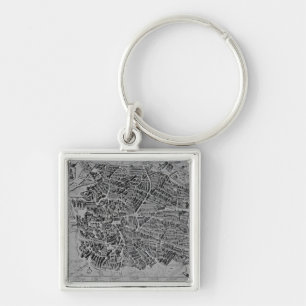 Map of Madrid Key Ring