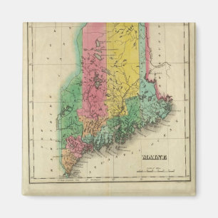 Map Of Maine Magnet