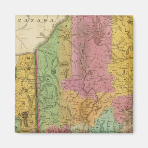 Map of Maine New Hampshire And Vermont Magnet
