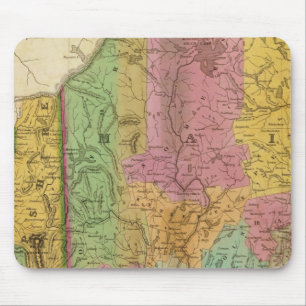 Map of Maine New Hampshire And Vermont Mouse Mat