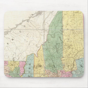 Map of Maine, New Hampshire, Vermont Mouse Mat