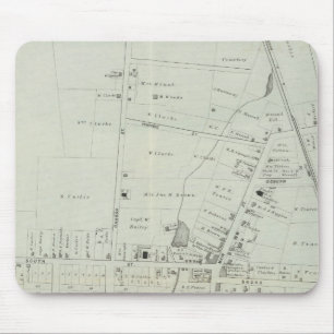 Map of Manasquan, New Jersey Mouse Mat