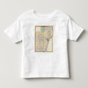 Map of Manitowoc County, State of Wisconsin Toddler T-Shirt