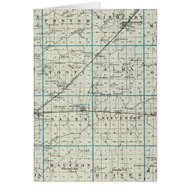 Map of Marion County (Front)