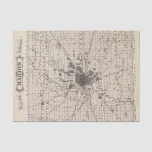 Map of Marion County 2 Tissue Paper