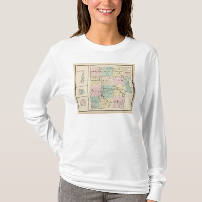 Map of Marquette County & Westfield T-Shirt (Front)