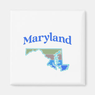 Map of Maryland Magnet