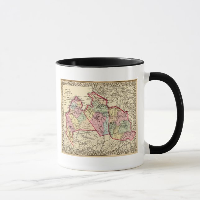 Map of Mason, Jackson, Roane counties Mug (Right)