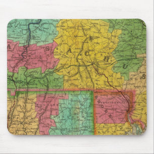 Map of Massachusetts and Connecticut Mouse Mat