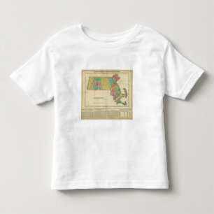 Map Of Massachusetts Toddler T-Shirt