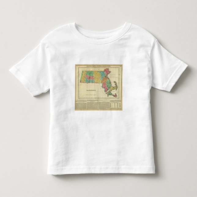 Map Of Massachusetts Toddler T-Shirt (Front)