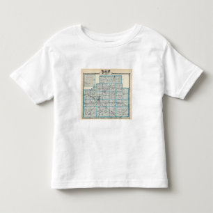 Map of McLean County and Le Roy Toddler T-Shirt