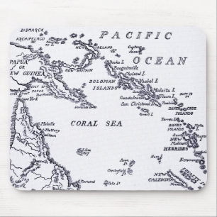 Map of Melanesia Mouse Mat