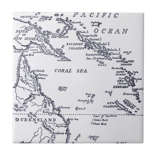 Map of Melanesia Tile (Front)