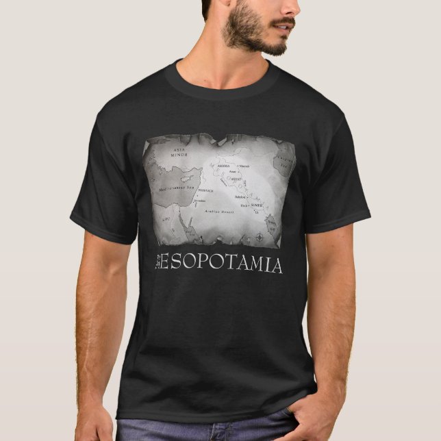 MAP OF MESOPOTAMIA Basic T-Shirt (Front)
