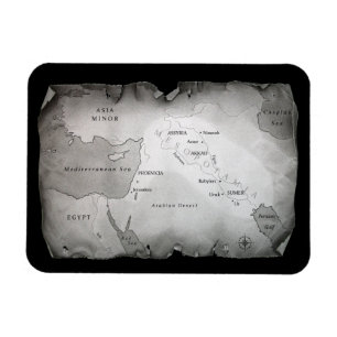 MAP OF MESOPOTAMIA Magnet 3"x4"