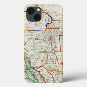 Map Of Mexico & California iPhone 13 Case