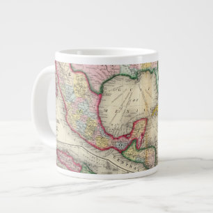 Map Of Mexico, Central America Large Coffee Mug