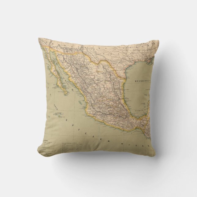 Map of Mexico Cushion (Front)