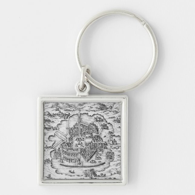 Map of Mexico Key Ring (Front)
