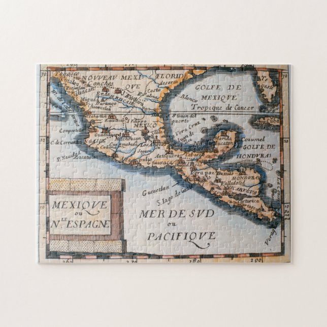 Map of Mexico or New Spain | 1625 Jigsaw Puzzle (Horizontal)