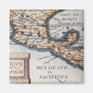 Map of Mexico or New Spain   1625 Magnet