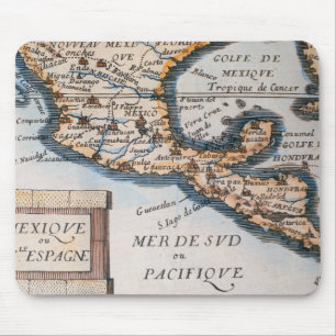 Map of Mexico or New Spain 1625 Mouse Mat