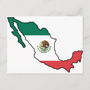 Map Of Mexico Postcard