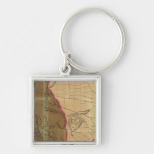 Map of Mexico Showing the Seat of War Key Ring