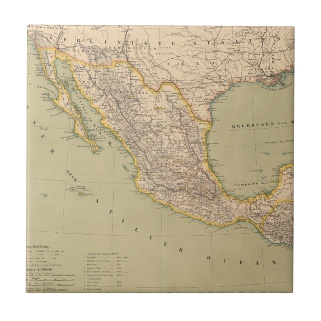 Map of Mexico Tile (Front)