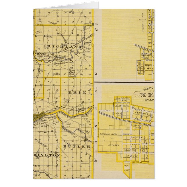 Map of Miami County (Front)