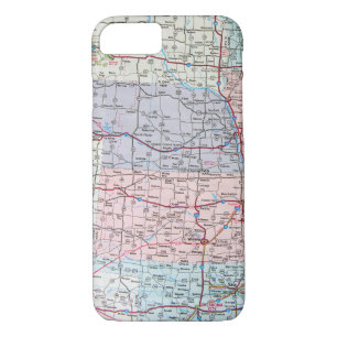 map of Midwest USA iPhone 8/7 Case
