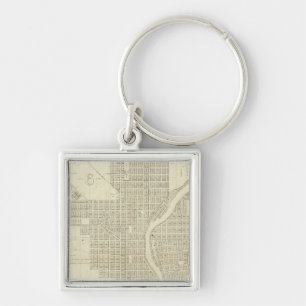 Map of Milwaukee Key Ring