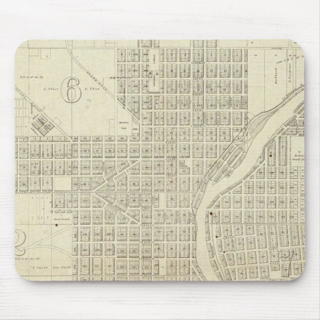 Map of Milwaukee Mouse Mat (Front)