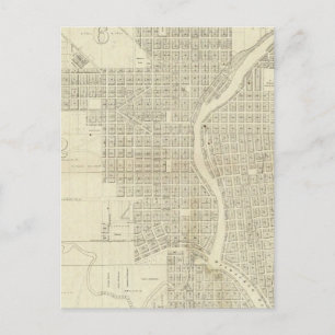 Map of Milwaukee Postcard