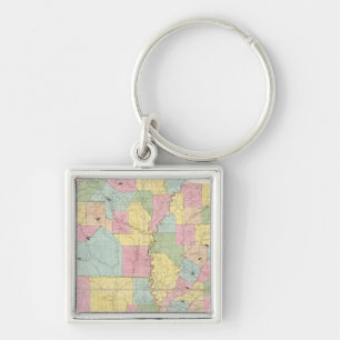 Map of Mississippi, Louisiana & Arkansas Key Ring
