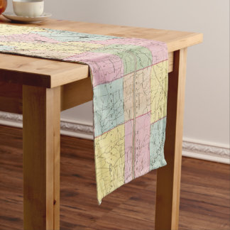 Map of Mississippi, Louisiana & Arkansas Short Table Runner