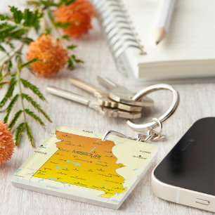 Map Of Missouri Key Ring
