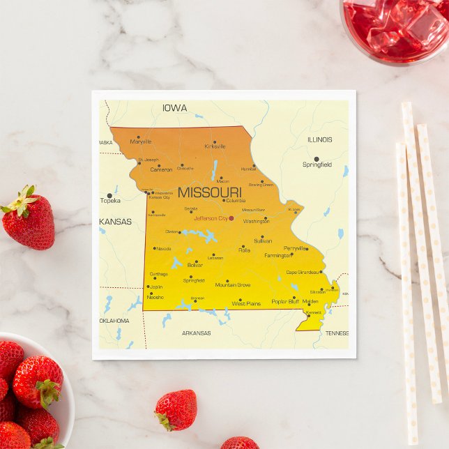 Map Of Missouri Napkin (Creator Uploaded)