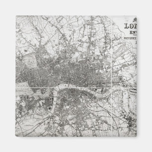Map of Modern London and its Environs, 1854 Magnet