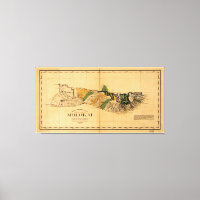 Map of Molokai, Hawaiian Island (1897)