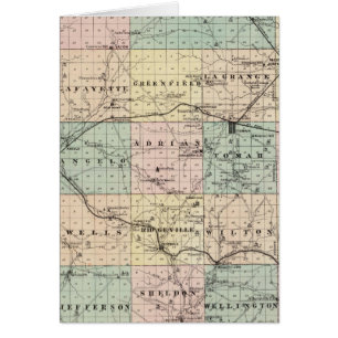 Map of Monroe County, State of Wisconsin