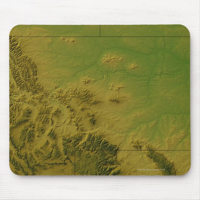 Map of Montana Mouse Mat (Front)