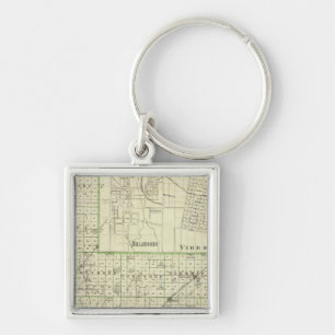 Map of Montgomery County, Hillsboro and Virden Key Ring