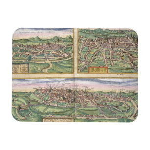 Map of Montpellier, Tours, and Poitiers, from 'Civ Magnet